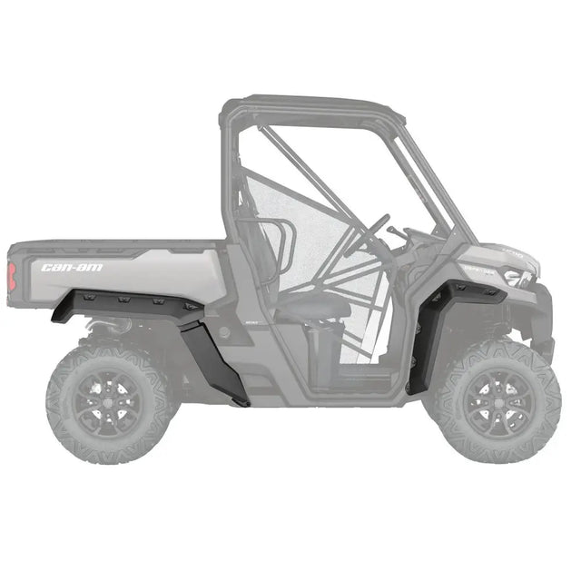 Black plast sidefender guards for can-am skjermbreddere traxter max atv-er og utv-er utility vehicle