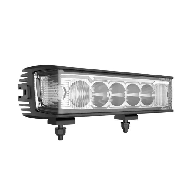 Black led light bar with four bulbs and mounting brackets for can-am smart original accessory control module use
