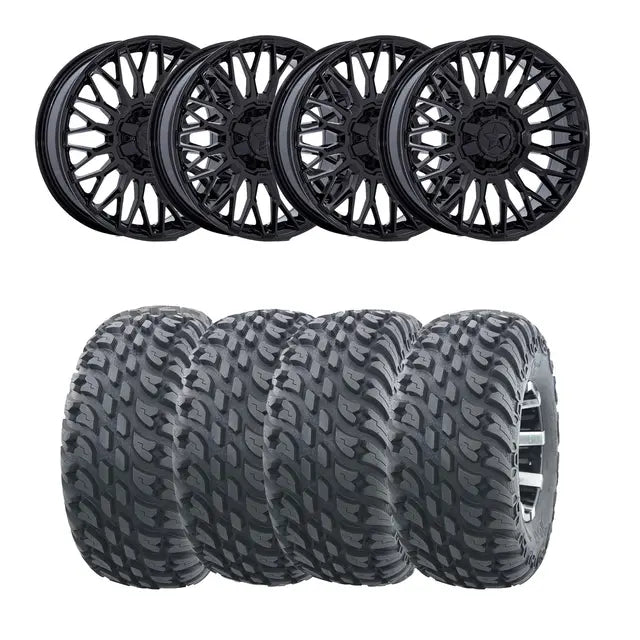 Hjulpakke 43 - Can-Am 4x4 – Wanda VS3020, MSA M50 Clubber Sort B,+10
