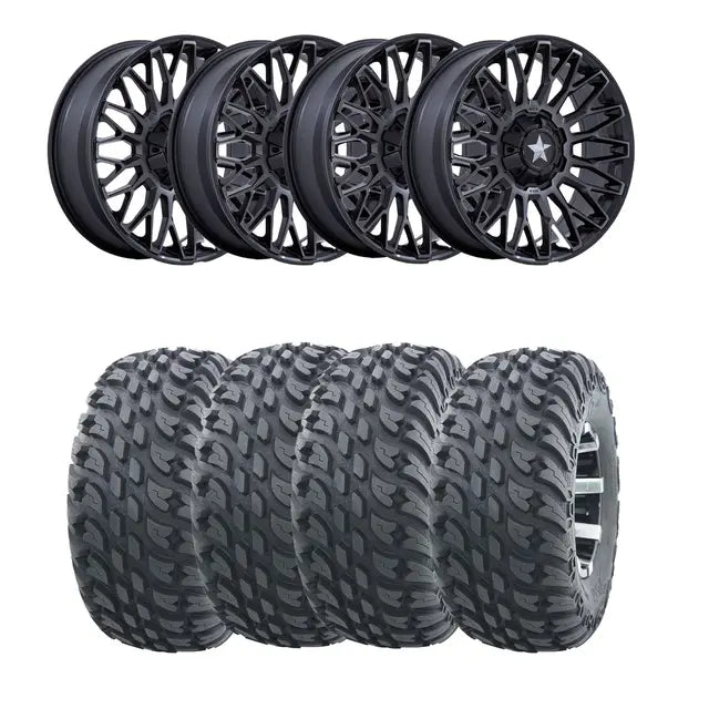 Hjulpakke 44 - Can-Am 4x4 – Wanda VS3020, MSA M50 Clubber Sort M,+10