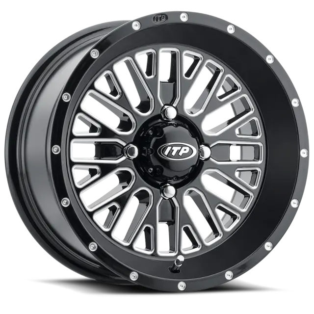 ITP Momentum - Can-Am 4x4 – Blank Svart/Maskinert, Rock Armor
