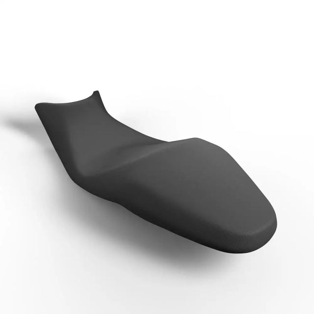 Black textured triumph comfort seat cover for tiger sport 660 motorcycle providing enhanced comfort and durability