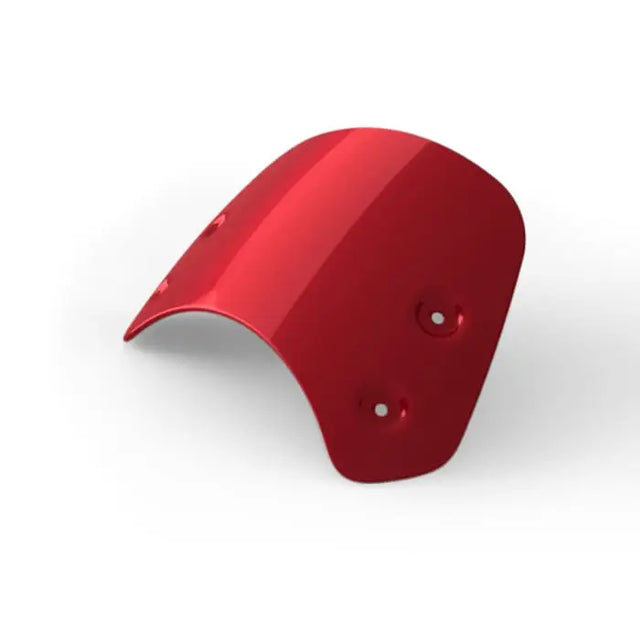 Rød metallisk forhjulskjerm med tre festehull til triumph fargetilpasset flyscreen for bonneville t120