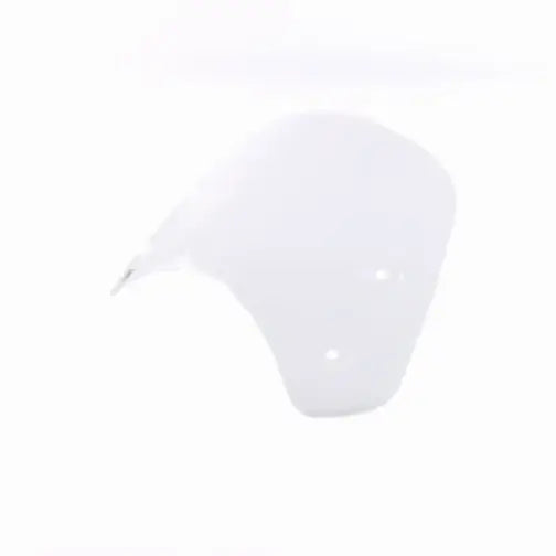 Clear curved triumph kort flyscreen klar motorcycle windshield with smooth transparent surface and three mounting holes