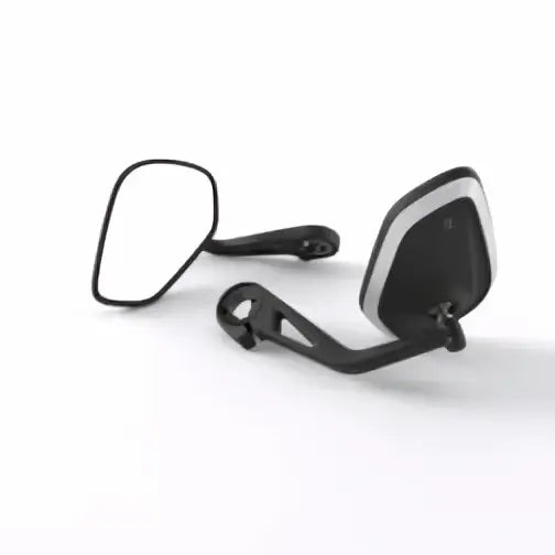 Svart triumph sports styreendespeil med matt finish og elegant, buet design for sportskjøretøy