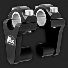 Rox Styrehever Tiltbar Ø22,2 og 28,6mm, 50mm heving, Sort – 499-1R-P2SEK