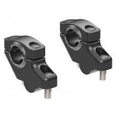 Hepco & Becker Offset Styrehever 30mm opp, 21mm bak Sort – 4240-V3021-30-21-BL