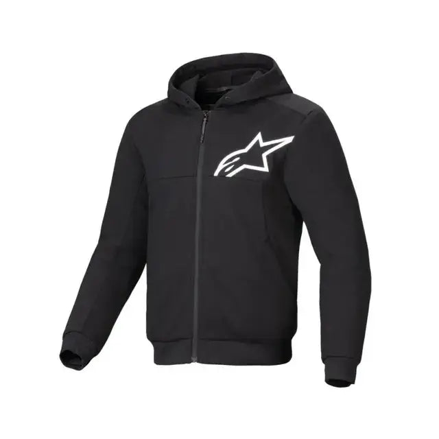 Alpinestars Chrome v2 Sport Hoodie – svart/hvit - Leks Motor as