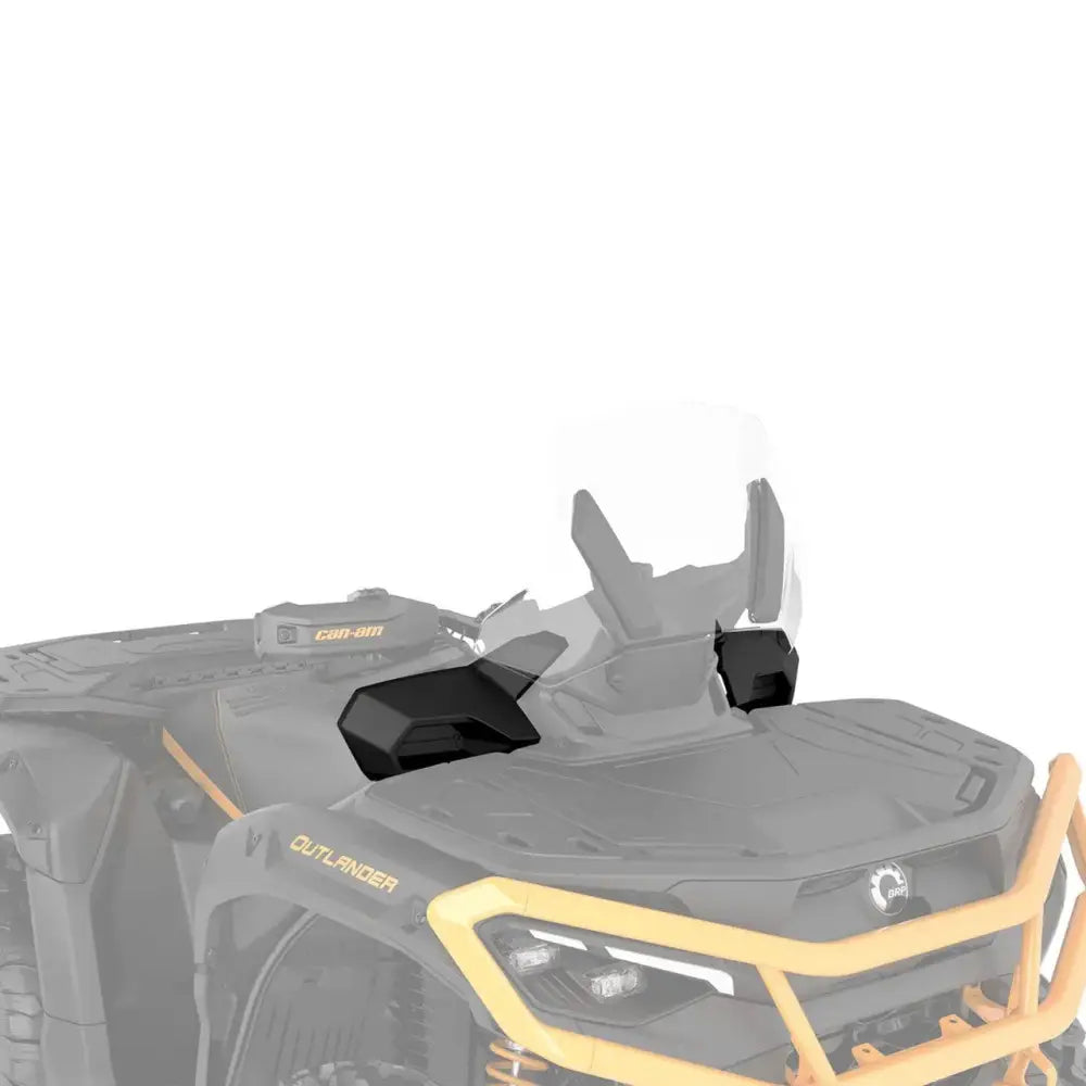 Black plast side speil på can-am outlander atv med adventure side wind justerbare ventiler for outlander g3