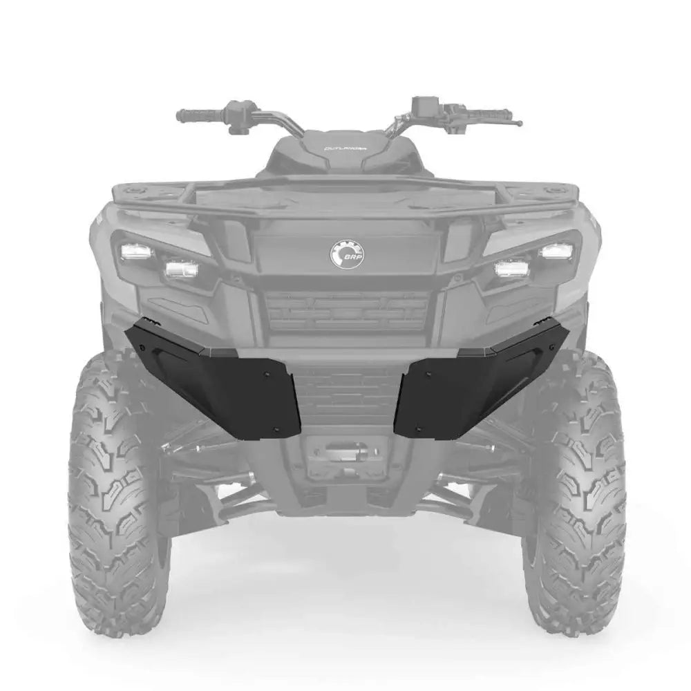 Svart plast frontbeskyttelsesplate for can-am extreme atv-er og utv-er, egnet for outlander-modeller og tilhengerbruk