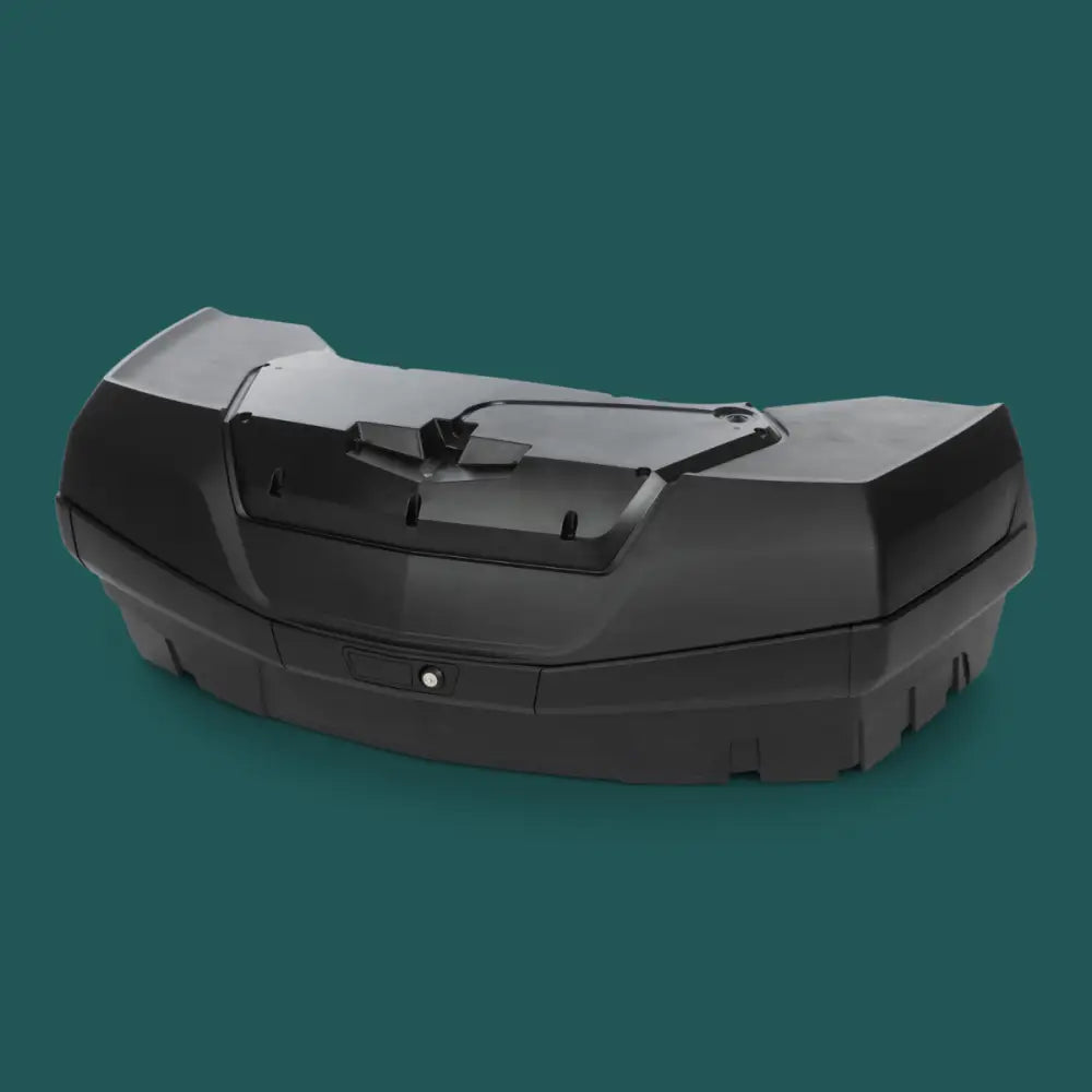 Svart rugged hard-shell linq bagasjeboks 124 l med integrert låsemekanisme for can-am outlander max