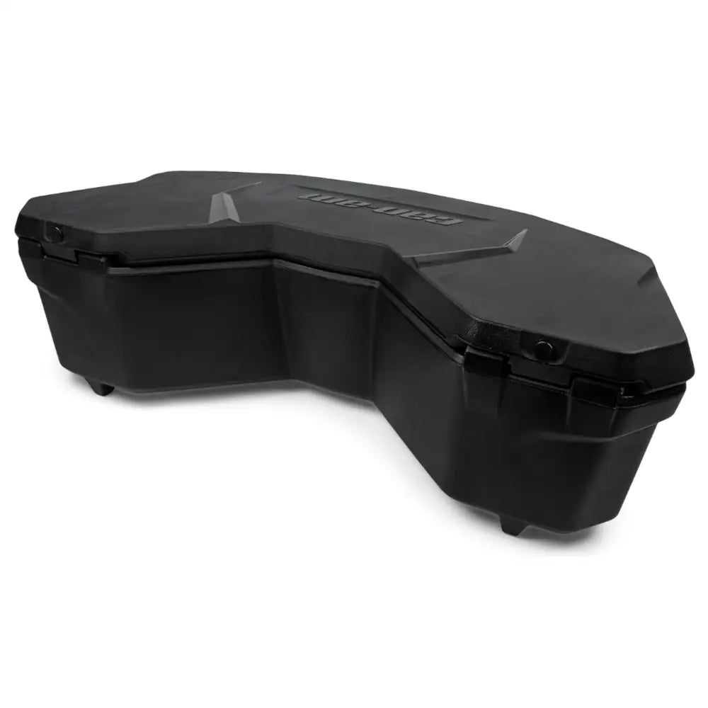 Can-am linq kjøleboks 30 l i svart robust plast med buet og slank design og can-am logo på lokket
