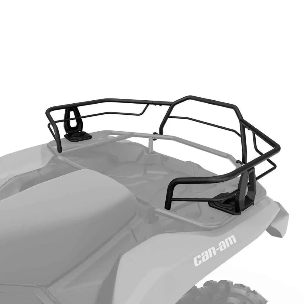 Black metall linq stativforlenger med solid, vinklet design montert bak på can-am outlander atv
