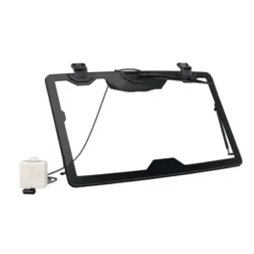 Svart oppfellbar glassfrontrute med visker for can-am traxter g1 og max, ideell for atv-er og utv-er med roof krever tilhenger