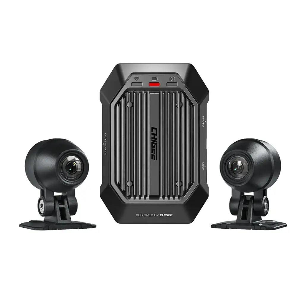 CHIGEE XR-1 motorsykkel DashCam – front og bak - Leks Motor as