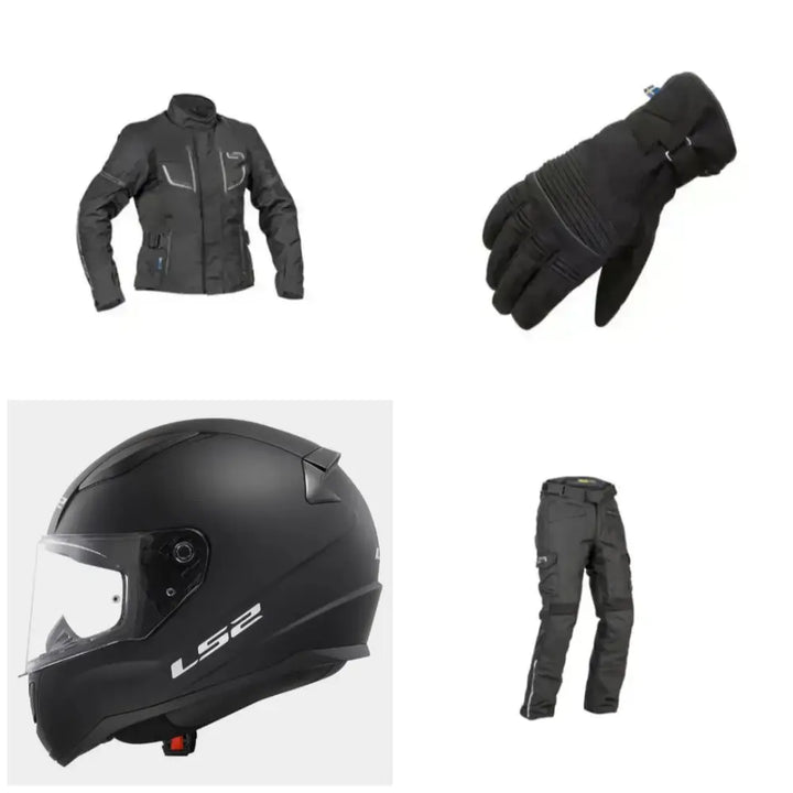 Komplett motorsykkelutstyr for lange turer - Leks Motor as
