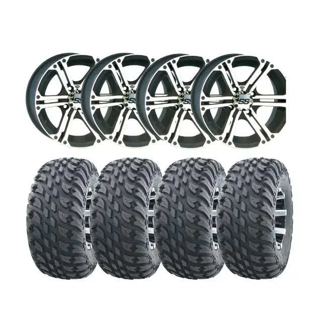 Hjulpakke 52 - Can-Am 4x4 27" Dekk og 14" Wanda VS3020 Storm E4, ITP SS212 - Leks Motor as