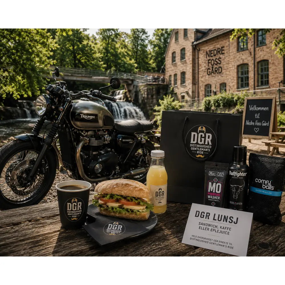 DGR lunsj på Nedre Foss Gård med Giftbag - Leks Motor as