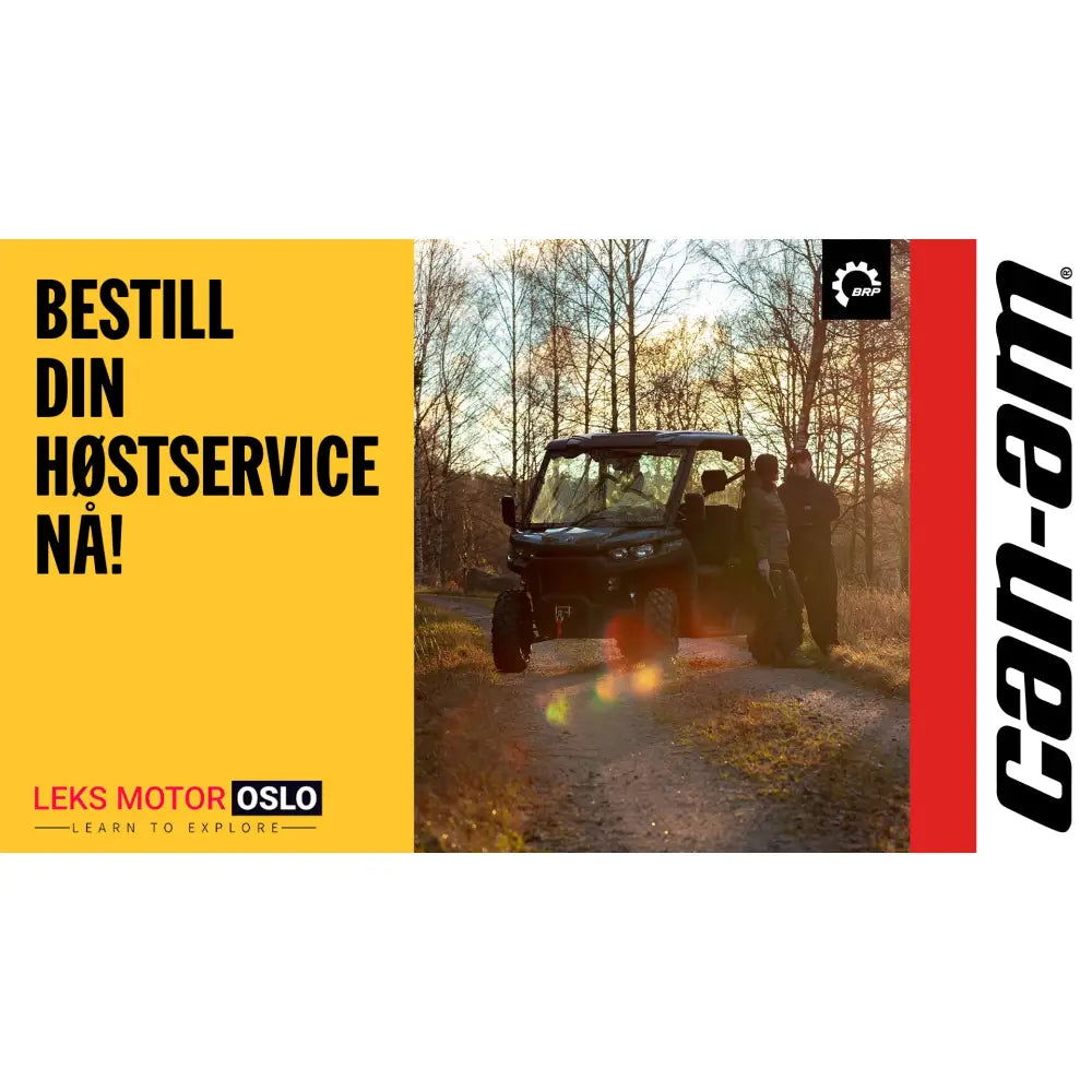 Black can-am defender utv med robuste offroad-dekk og beskyttende rullestamme for atv-er og utv-er bruk