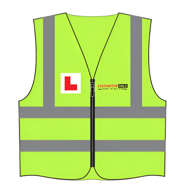Refleksvest av høy kvalitet fra LEKS Motor for øvelseskjøring - Leks Motor as