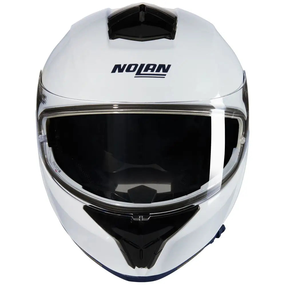 Nolan N80-8 Classic Metallic Hvit – Outlet - Leks Motor as