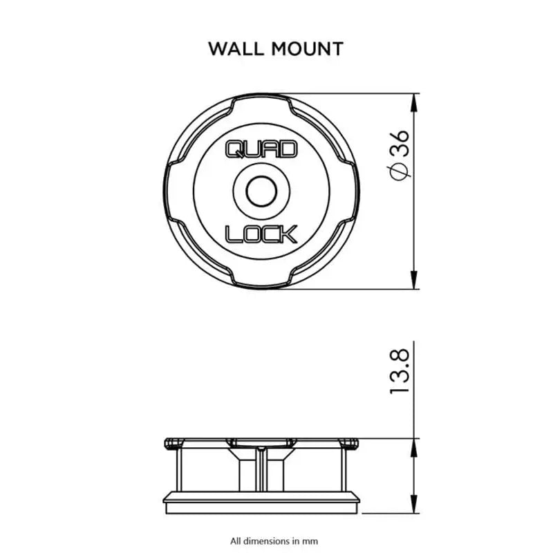 Quad Lock Adhesive Wall Mount – 2-pack - Leks Motor as