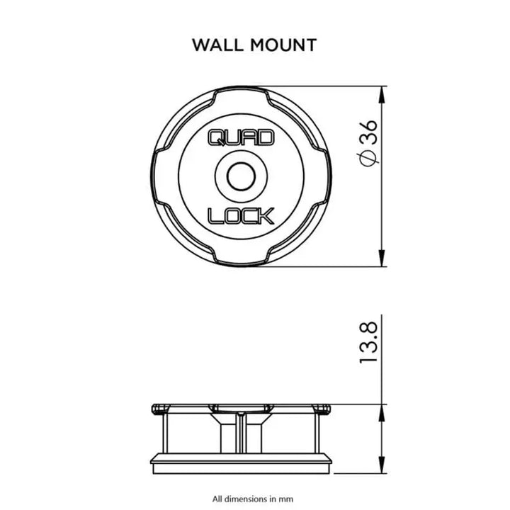 Quad Lock Adhesive Wall Mount – 2-pack - Leks Motor as