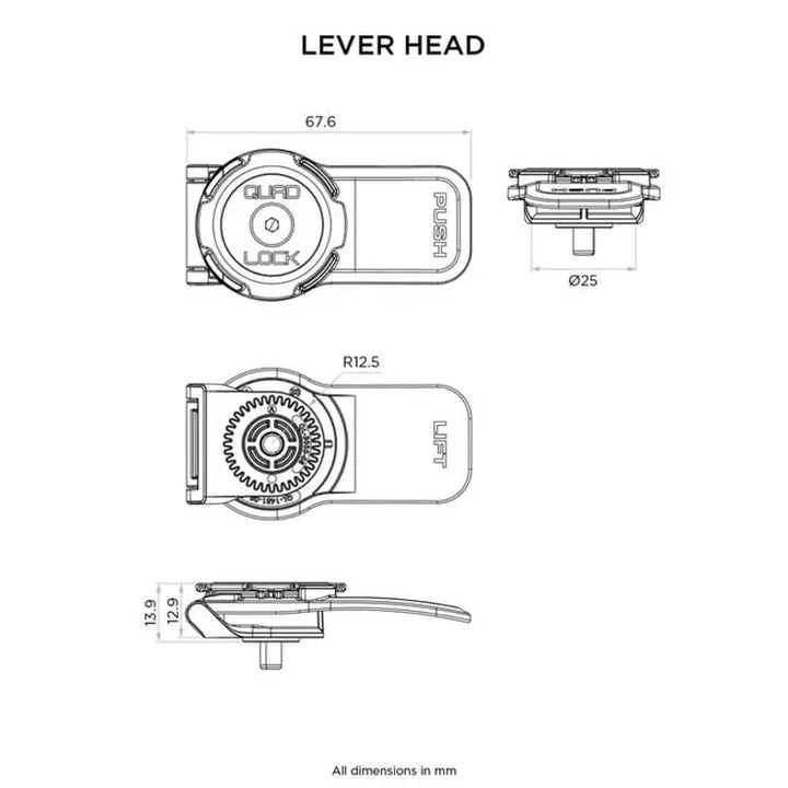 Quad Lock Lever Head - Leks Motor as