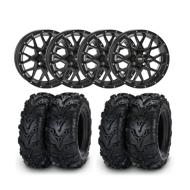 Hjulpakke 20 - Can-Am 4x4 – ITP Mud Lite 2 E4, ITP Hurricane Sort
