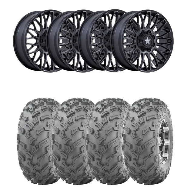 Hjulpakke 25 - Can-Am 4x4 – Wanda P3006, MSA M50 Clubber Sort M,+10