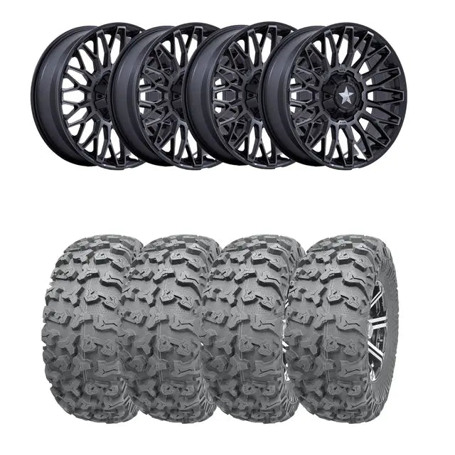 Hjulpakke 31 - Can-Am 4x4 – Wanda P3036, MSA M50 Clubber Sort M,+10