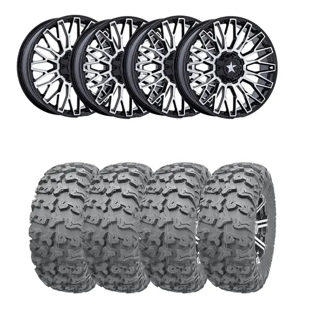 Hjulpakke 42 - Can-Am 4x4 – Wanda P3036, MSA M50 Clubber Sort BM,+10