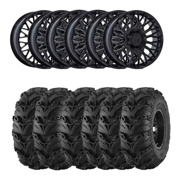 Hjulpakke 46 - Can-Am 6x6 – Mud Lite 2, MSA M50 Clubber Sort B,+10mm
