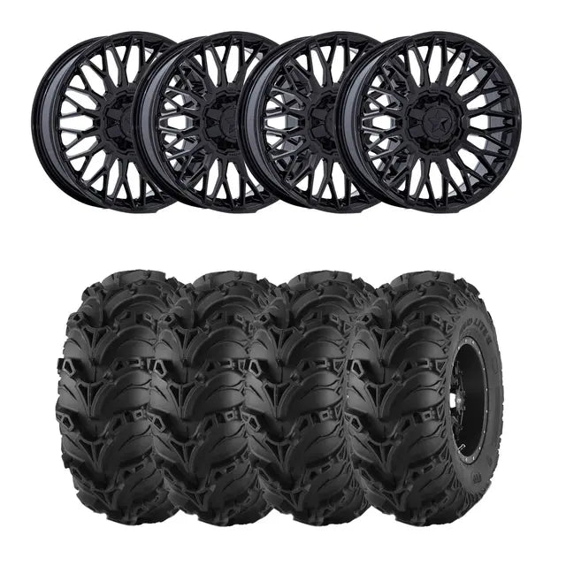 Hjulpakke 46 - Can-Am 4x4 – Mud Lite 2, MSA M50 Clubber Sort B,+10mm