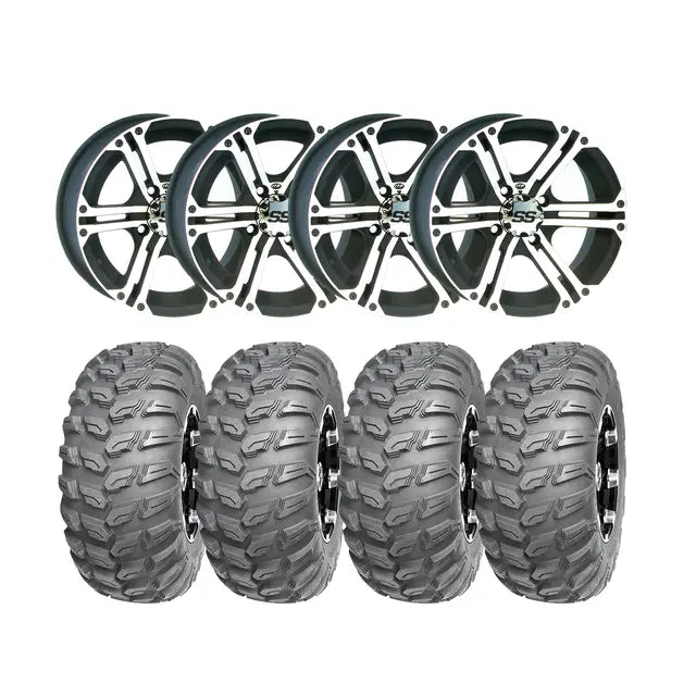 Hjulpakke 60 - Can-Am 4x4 - 25"/12" – Wanda P3035, ITP SS212 - Matt Sort – 
