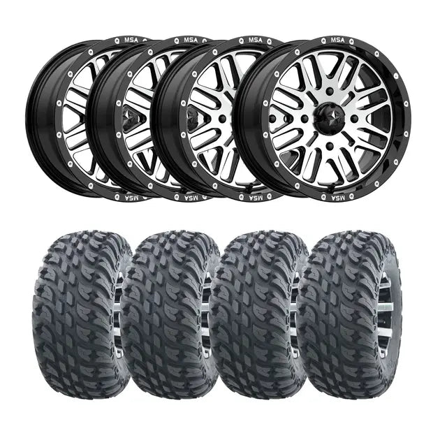 Hjulpakke 90 - Can-Am 4x4 - 26"/14'' – Wanda VS3020 Storm E4, M38 Brute, +10mm – 