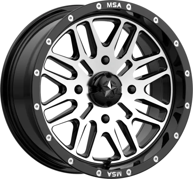 MSA M38 Brute 14x7 - Can-Am, 4/137 – ATV/UTV Felg - Maskin/Sort, 14/15/16/18"