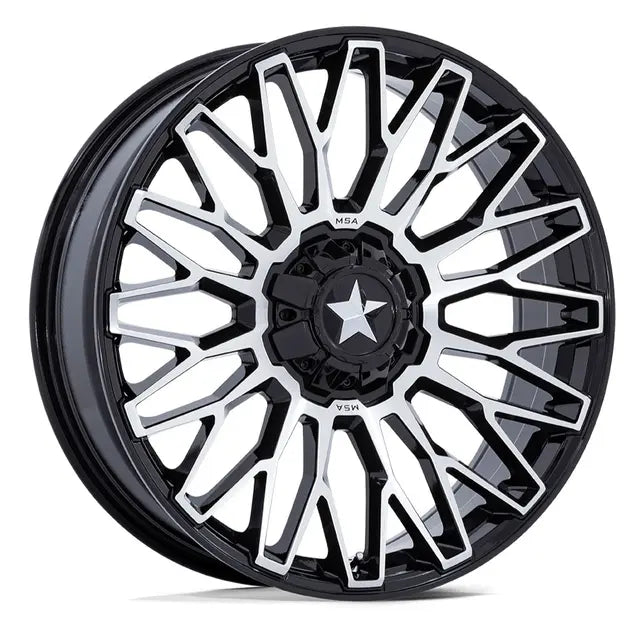 MSA M50 Clubber 14/15x7 - 4/137,+10 – ATV/UTV Felg - Sort Blank, Maskinert