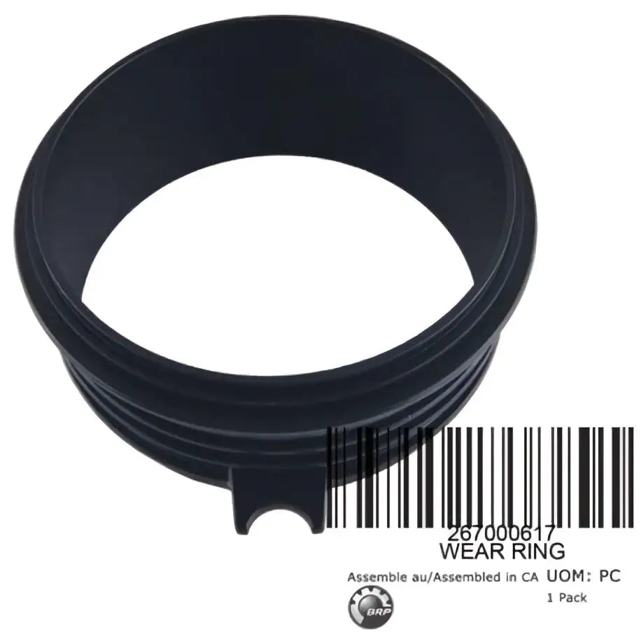 Black rubber original sea-doo brp slitering with ribbed texture and tab for sea-doo spark trixx