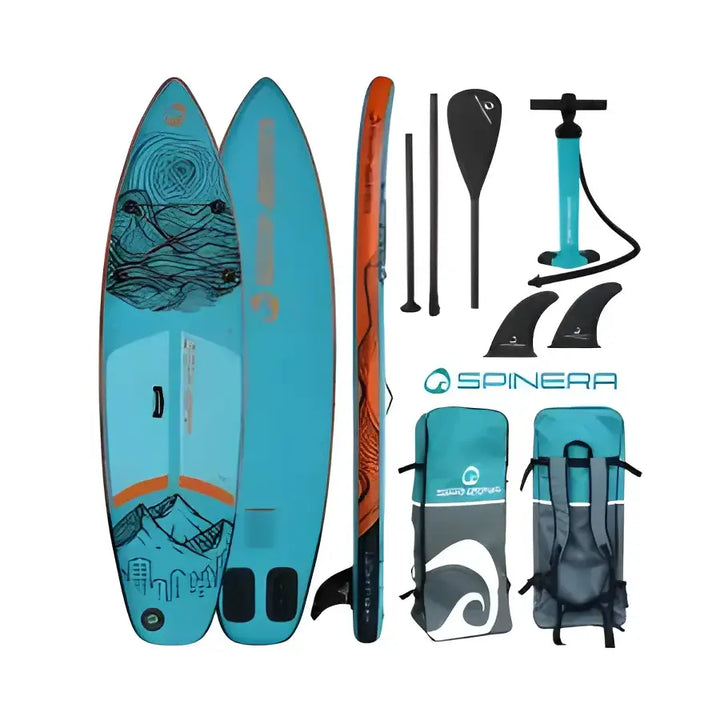 Spinera Light SUP – Oppblåsbar Turquoise Stand Up Paddle Board - Leks Motor as