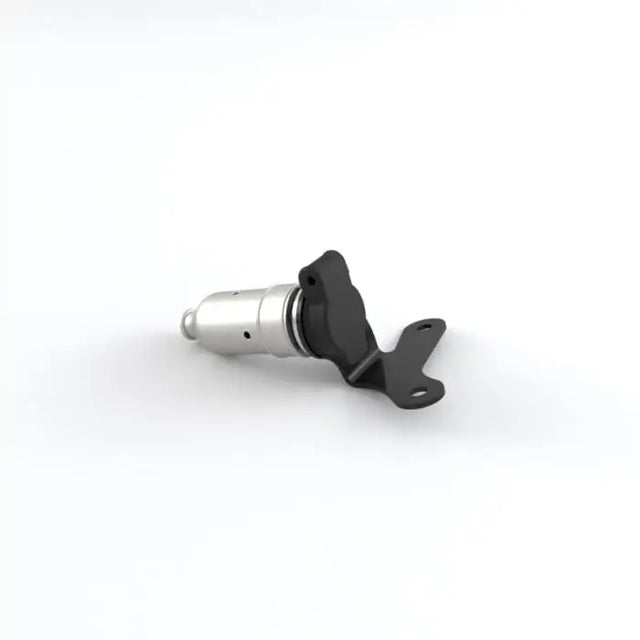 Sølv og svart metallisk throttle body med monteringsbrakett for bonneville speedmaster og tilhengerbruk