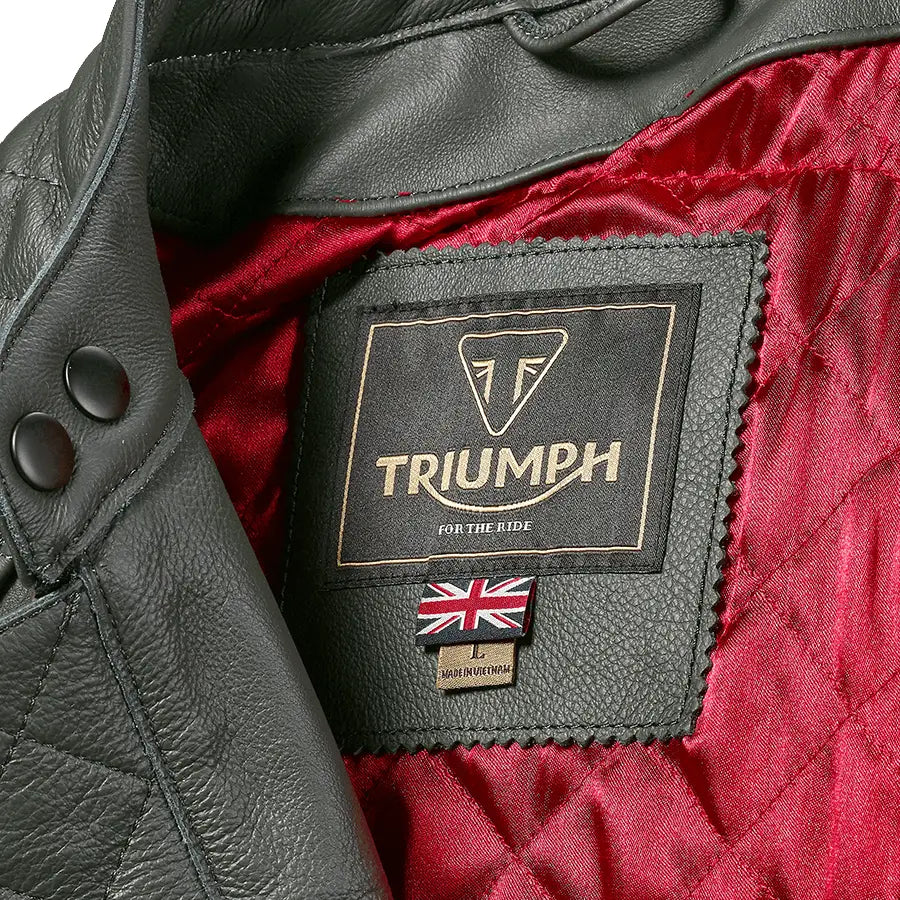 Triumph Braddan Racing, skinnjakke - Leks Motor as