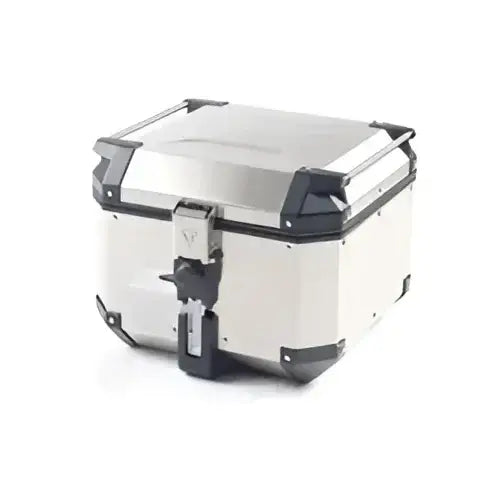 Triumph Expedition toppboks 42 liter – sølv - Leks Motor as