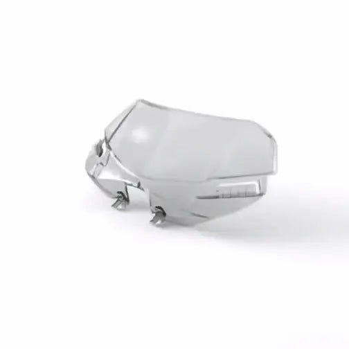 Clear transparent triumph flyscreen protective case with sleek silver accents for speed triple 1200 atv-er og utv-er