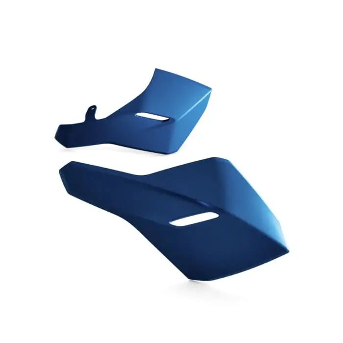 Triumph formstøpt belly pan for tiger sport 800 med blå matte sidepaneler og vinkelrett design for atv-er og utv-er