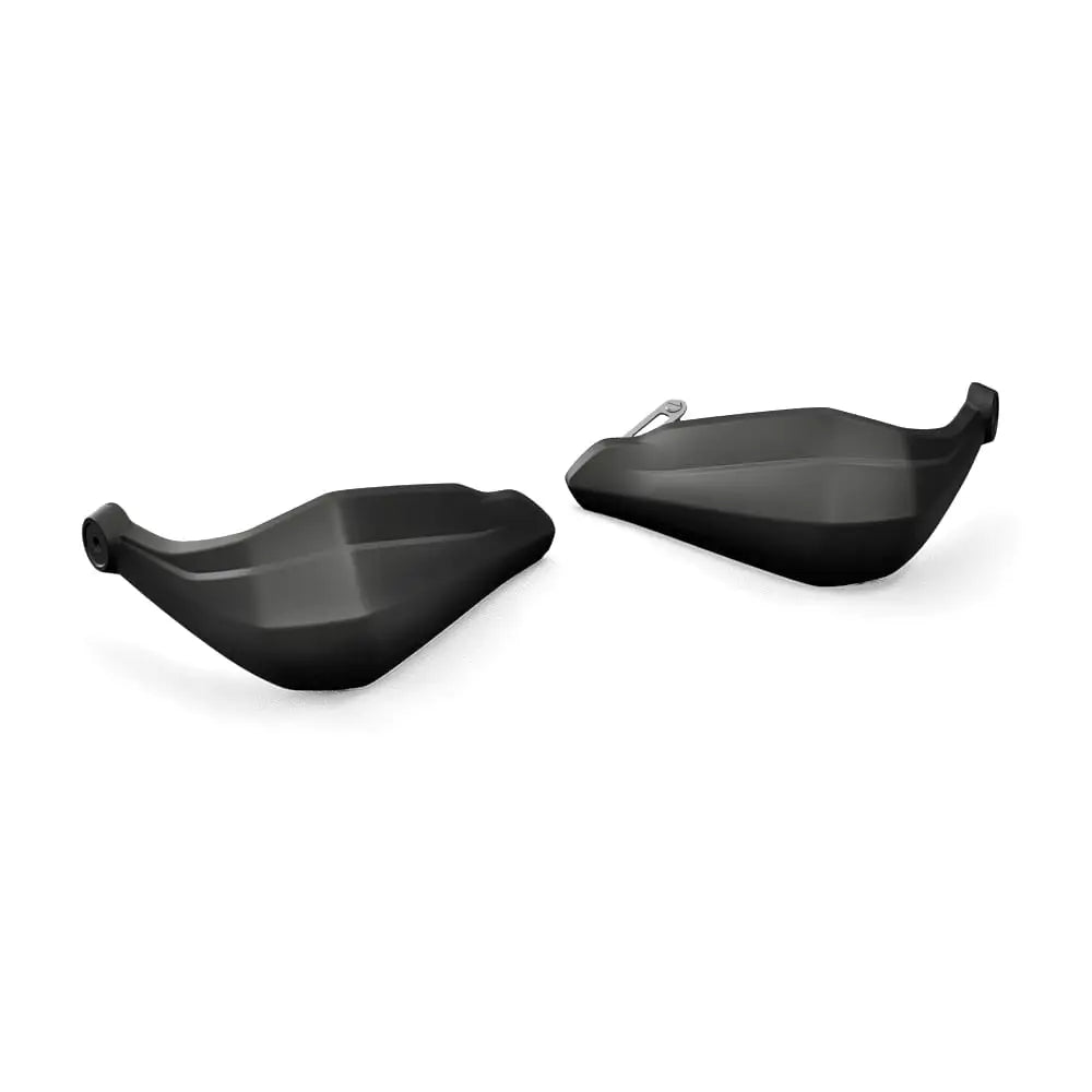 Triumph håndbeskyttere til scrambler 900 i svart matt finish med ergonomiske konturer og integrert monteringsutstyr for motorsykkel