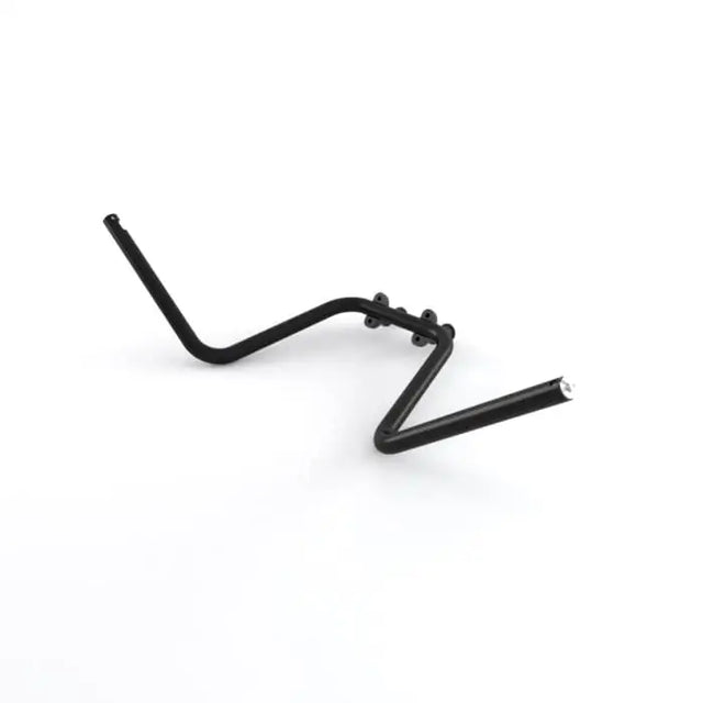 Triumph høyt ape hanger styre i svart matt med buet design og monteringsmaskinvare i metall