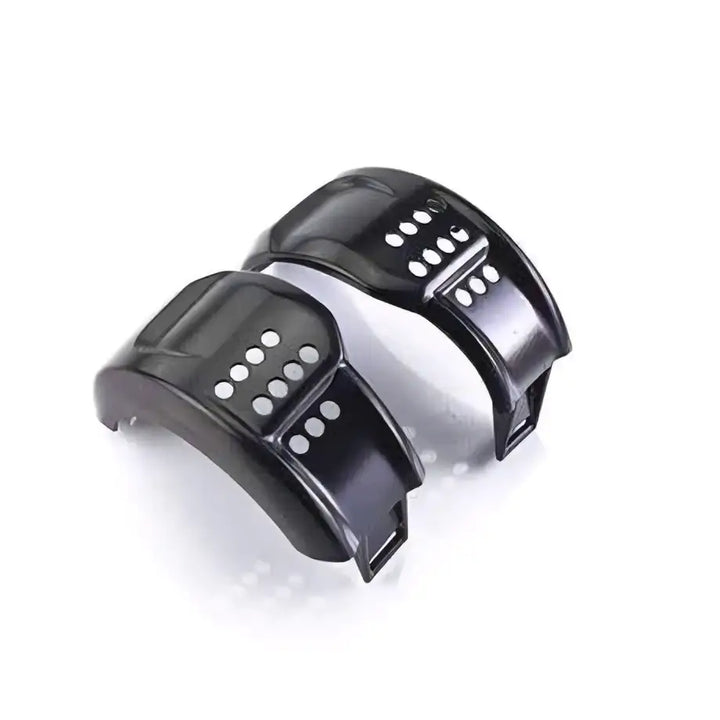 Black plastic dice-shaped phone grips with glossy finish and white dots for originalt triumph innsugsdeksel blank sort