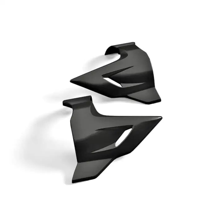 Sort triumph innsugsdeksel i matt finish med vinklet, aerodynamisk design for bonneville bobber og atv-er og utv-er