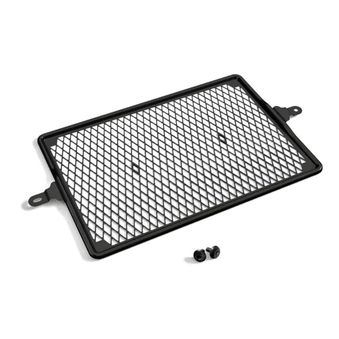 Black diamantmønstret triumph radiatorbeskytter med monteringsbraketter og skruer for bonneville speedmaster